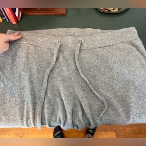 Quince Gray Mongolian cashmere maternity sweatpants joggers XL